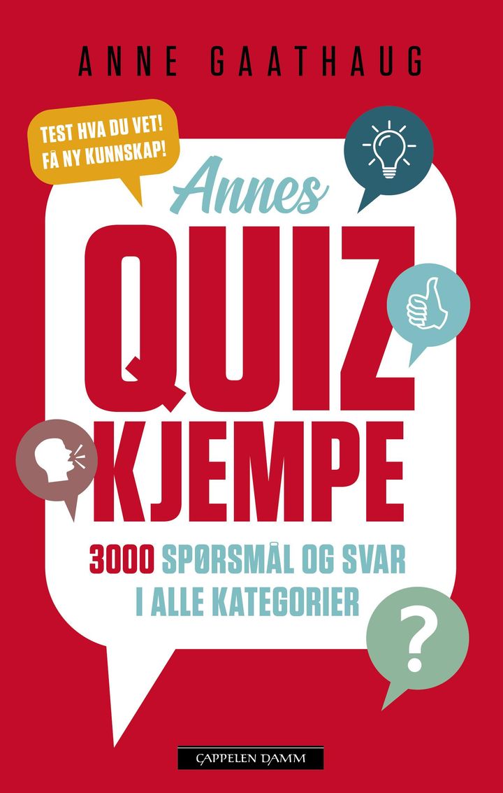 bokomslag: Annes quizkjempe : 3000 spørsmål og svar i alle kategorier
