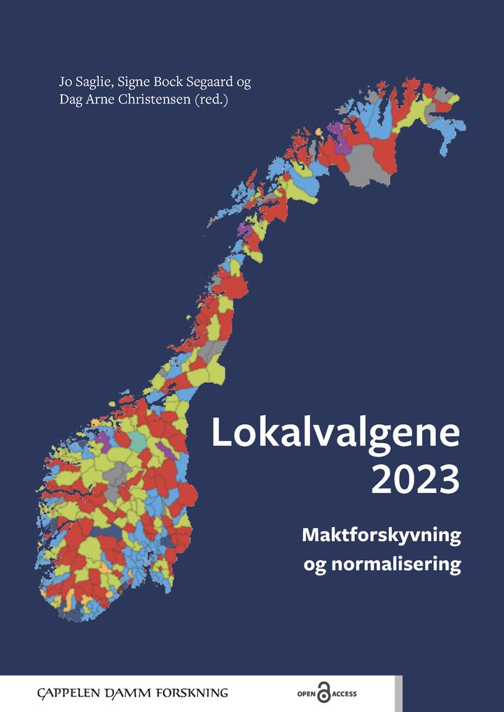 bokomslag: Lokalvalgene 2023 : maktforskyvning og normalisering