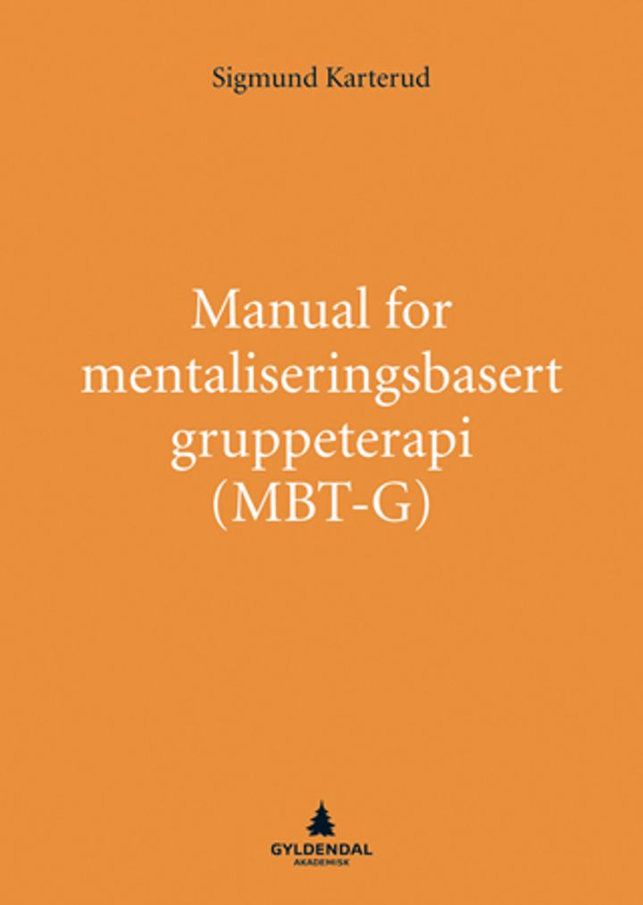 bokomslag: Manual for mentaliseringsbasert gruppeterapi (MBT-G)