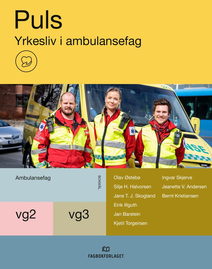 bokomslag: Puls : Yrkesliv i ambulansefag : vg2-vg3 ambulansefag