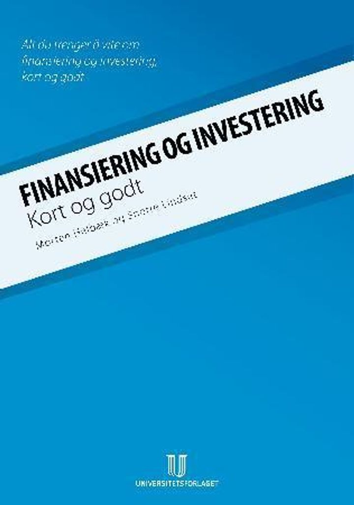 bokomslag: Finansiering og investering : kort og godt