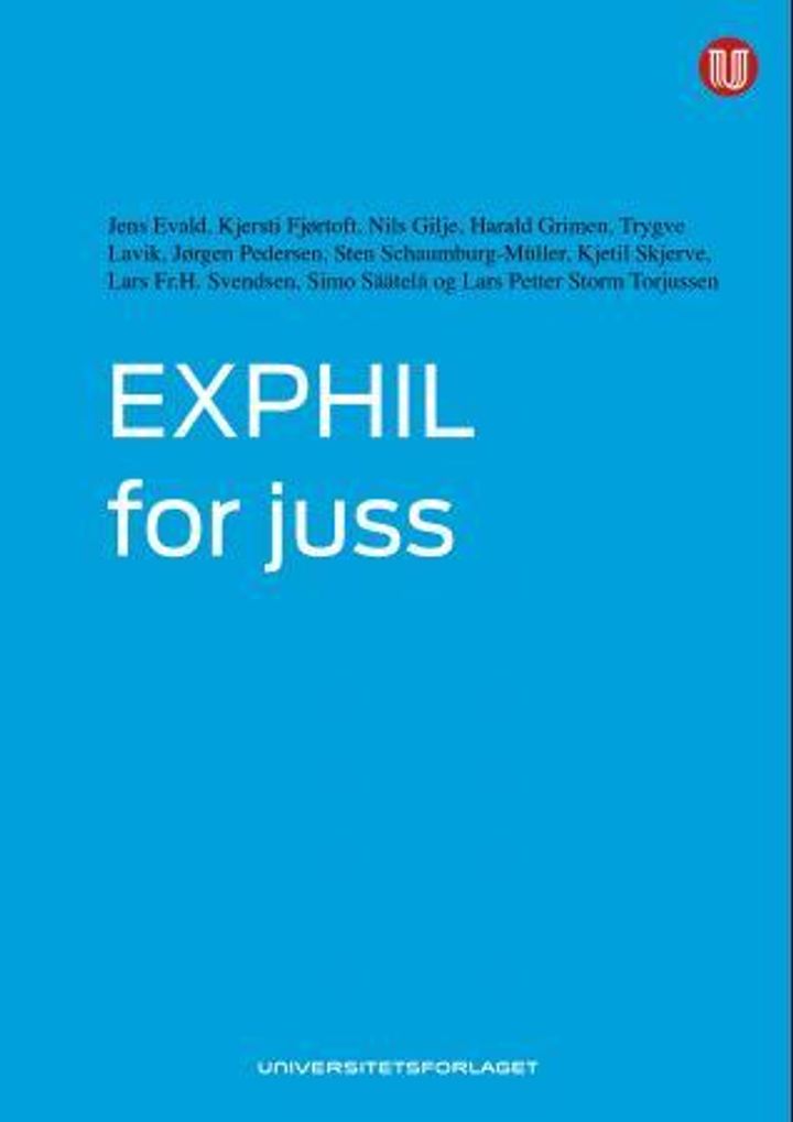 bokomslag: Exphil for juss : tekstsamling for examen philosophicum JU-varianten, alfa