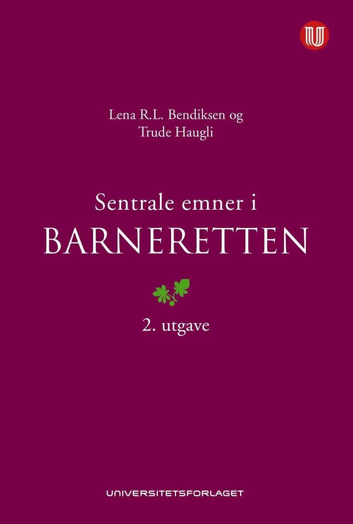 bokomslag: Sentrale emner i barneretten