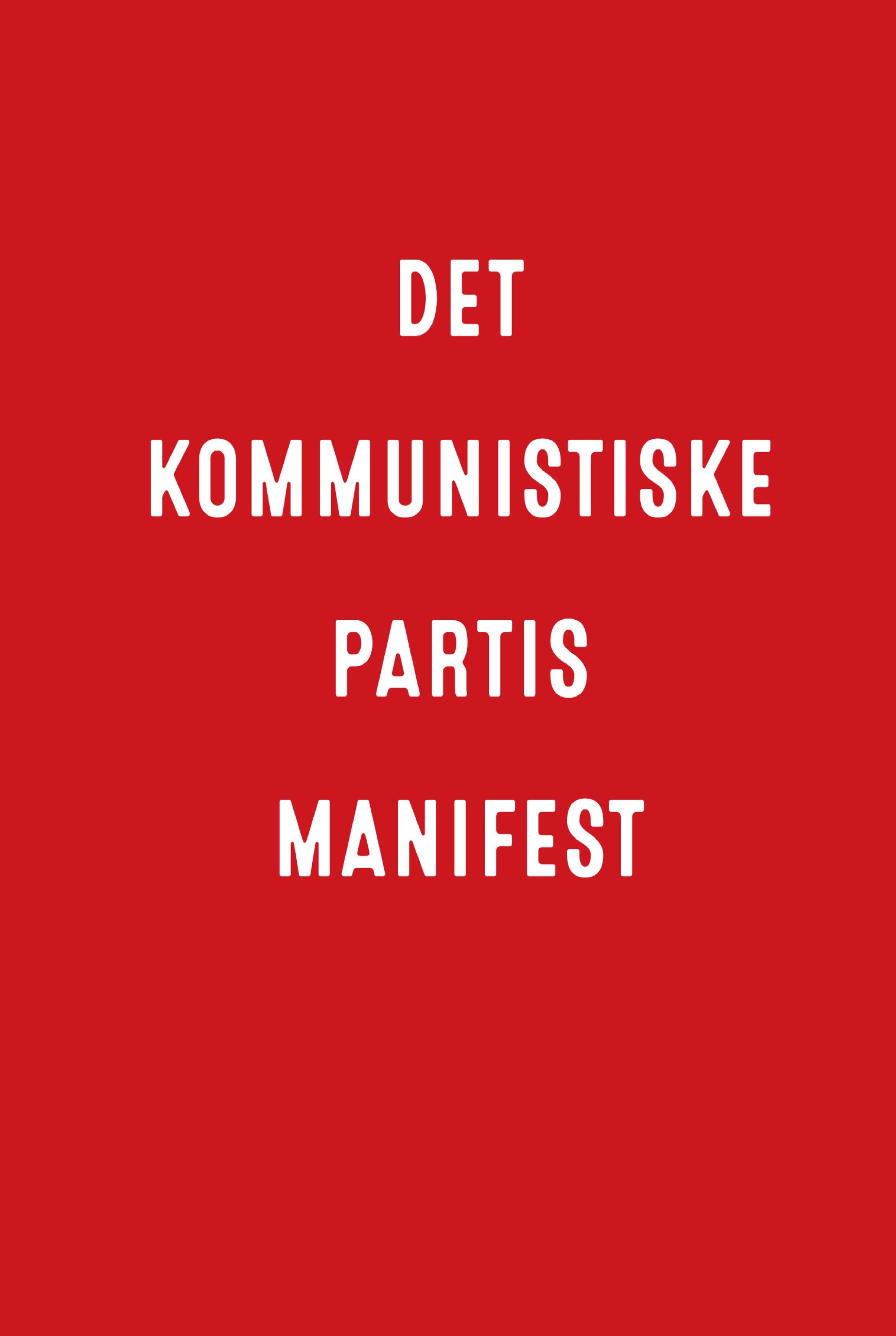Bokomslag: Det kommunistiske manifest