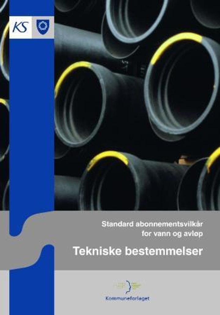 bokomslag: Standard abonnementsvilkår for vann og avløp : tekniske bestemmelser
