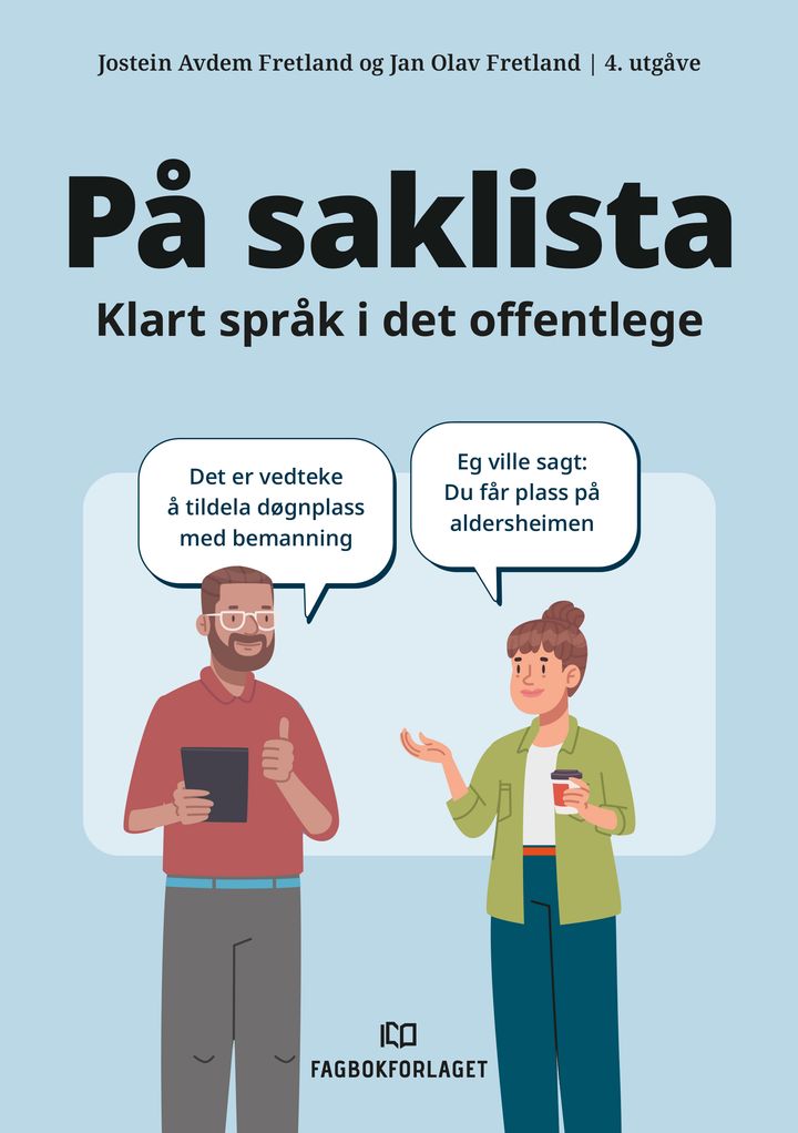 bokomslag: På saklista : klart språk i det offentlege