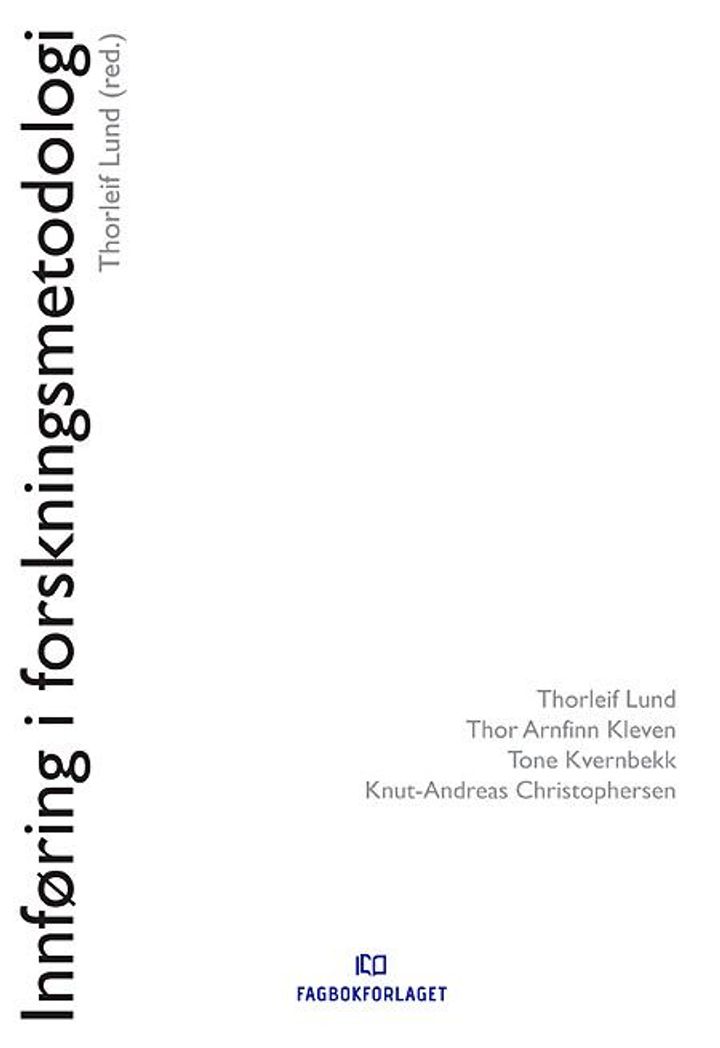 bokomslag: Innføring i forskningsmetodologi