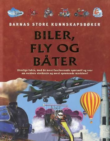 Bokomslag: Biler, fly og båter
