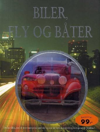 Bokomslag: Biler, fly og båter