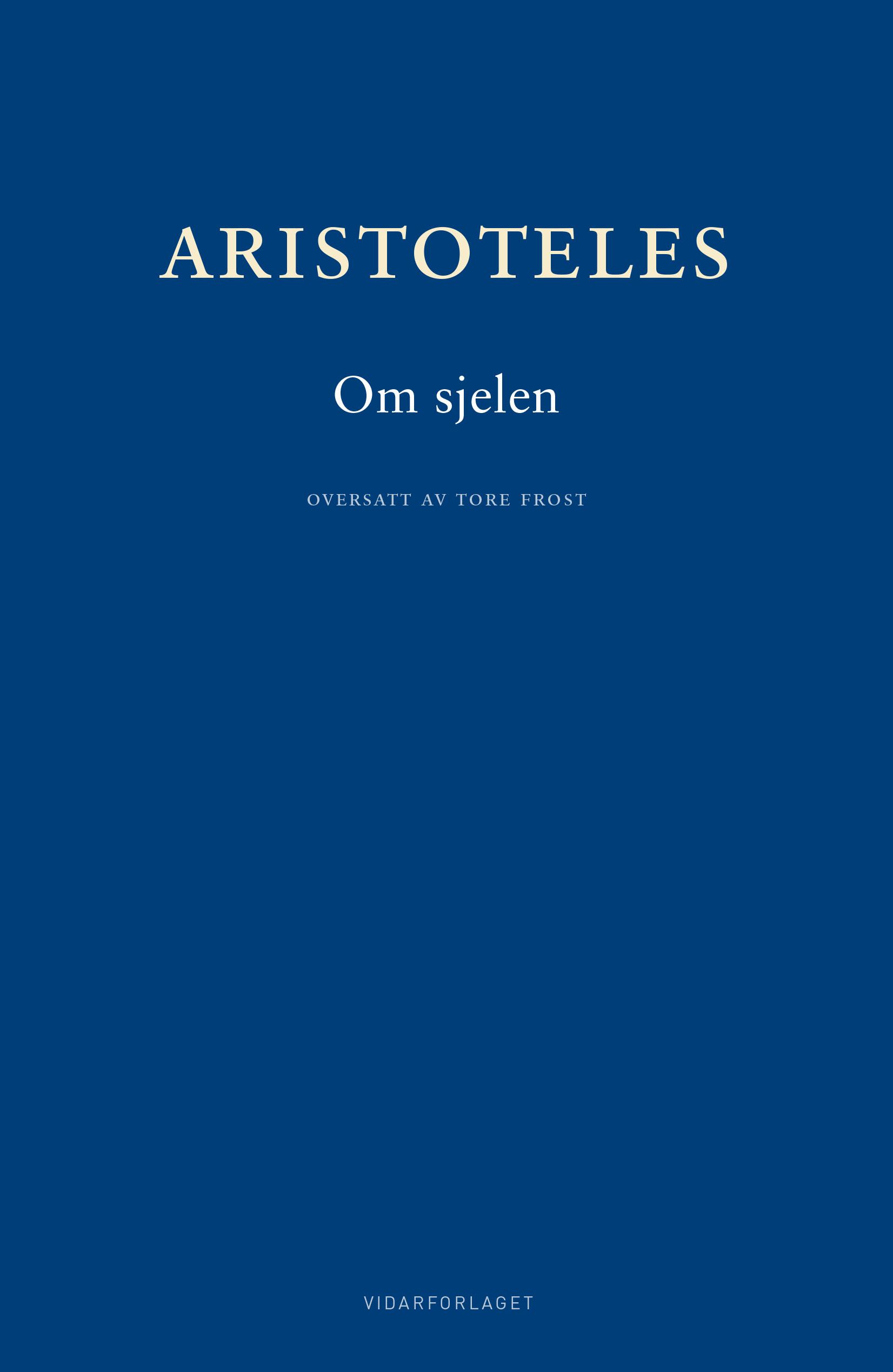 Bokomslag: Om sjelen