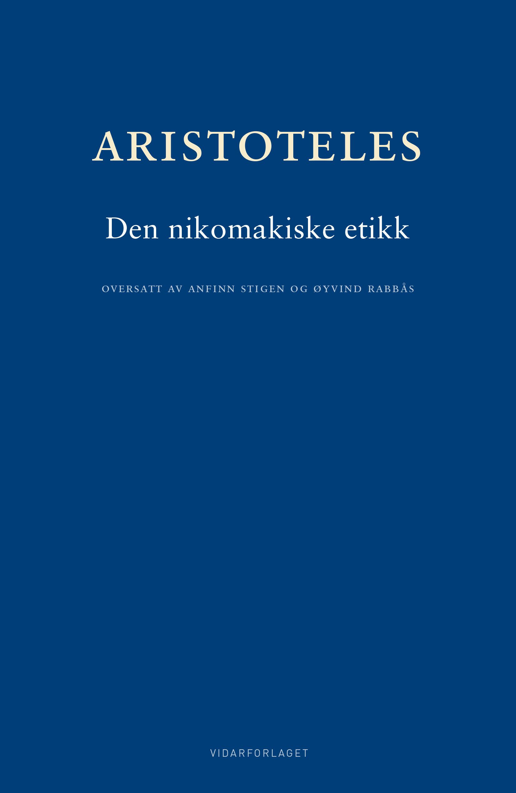 Bokomslag: Den nikomakiske etikk