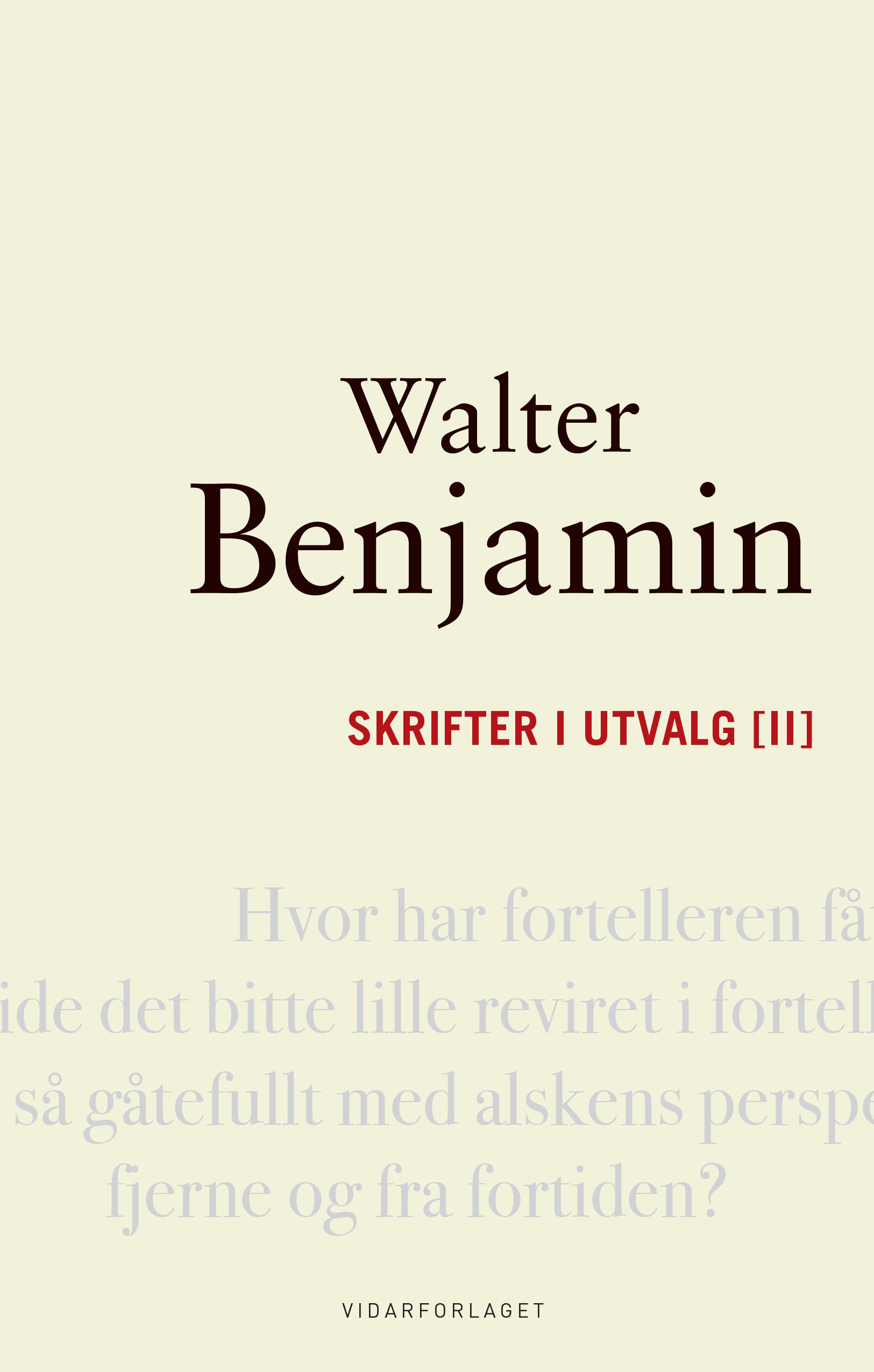 Bokomslag: Skrifter i utvalg [II]
