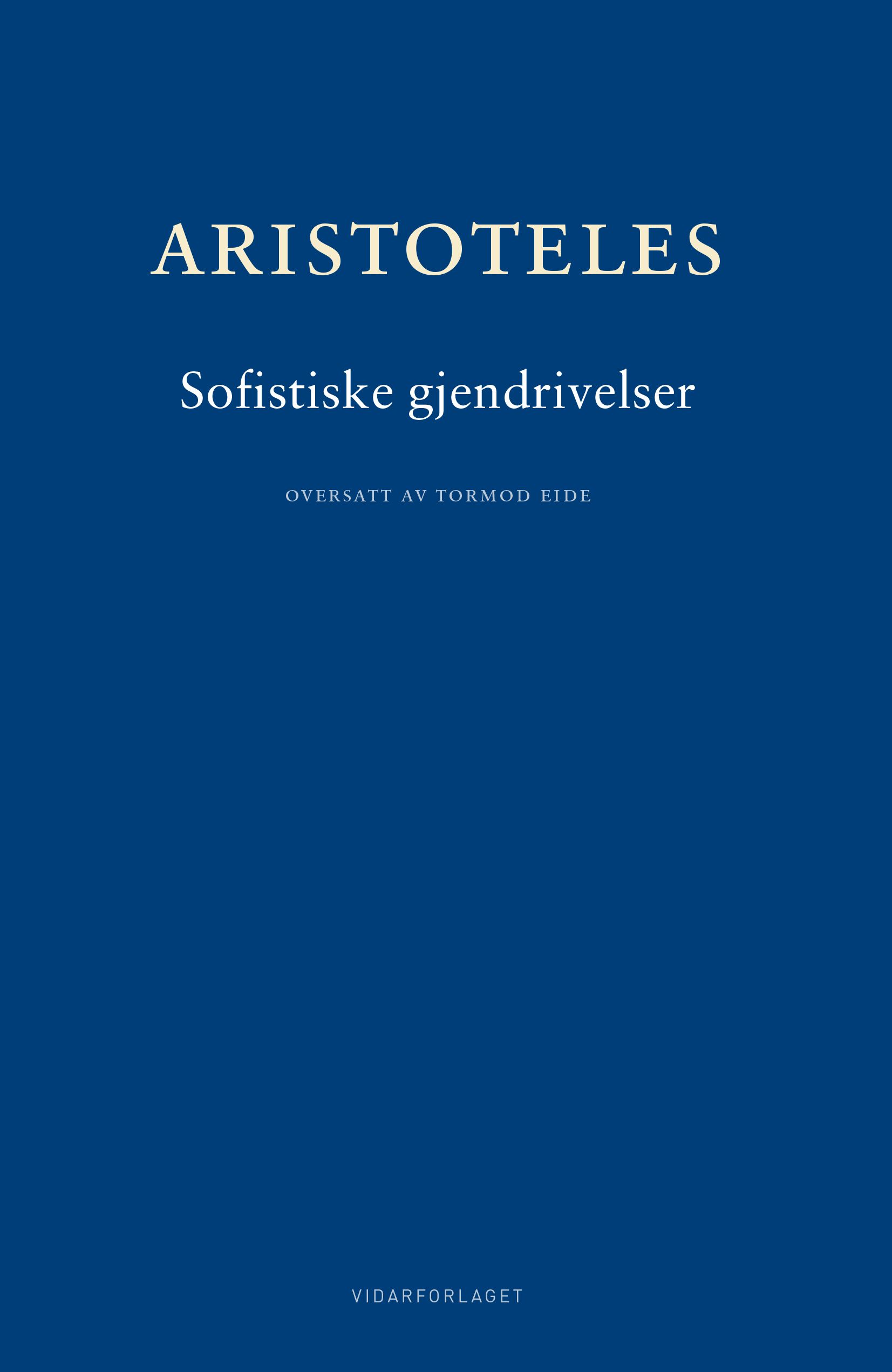 Bokomslag: Sofistiske gjendrivelser