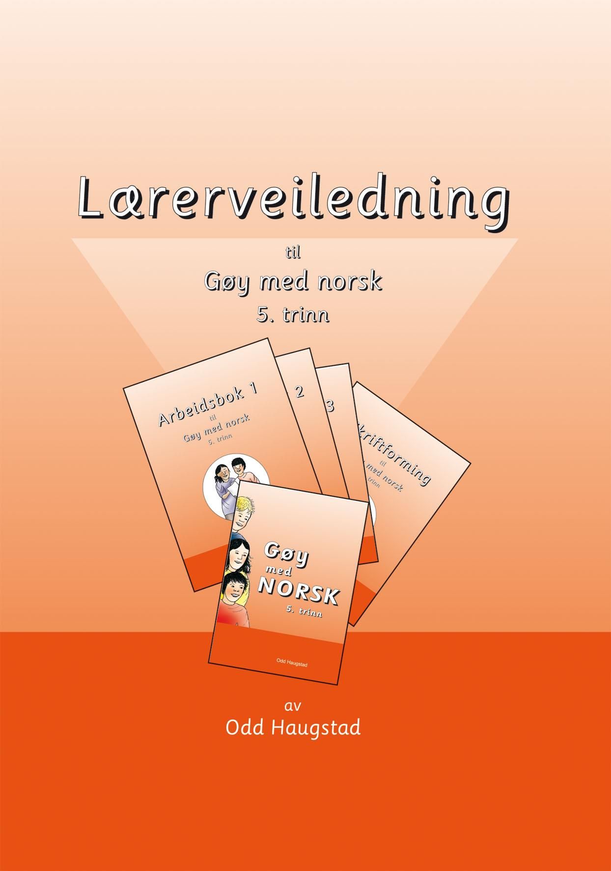 Bokomslag: Lærerveiledning til leseverket Gøy med norsk for 5. trinn
