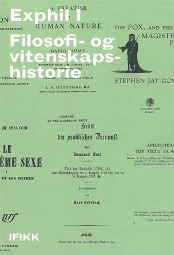 bokomslag: Exphil I : filosofi- og vitenskapshistorie