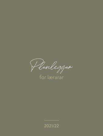 Planleggar for lærare 2021/22