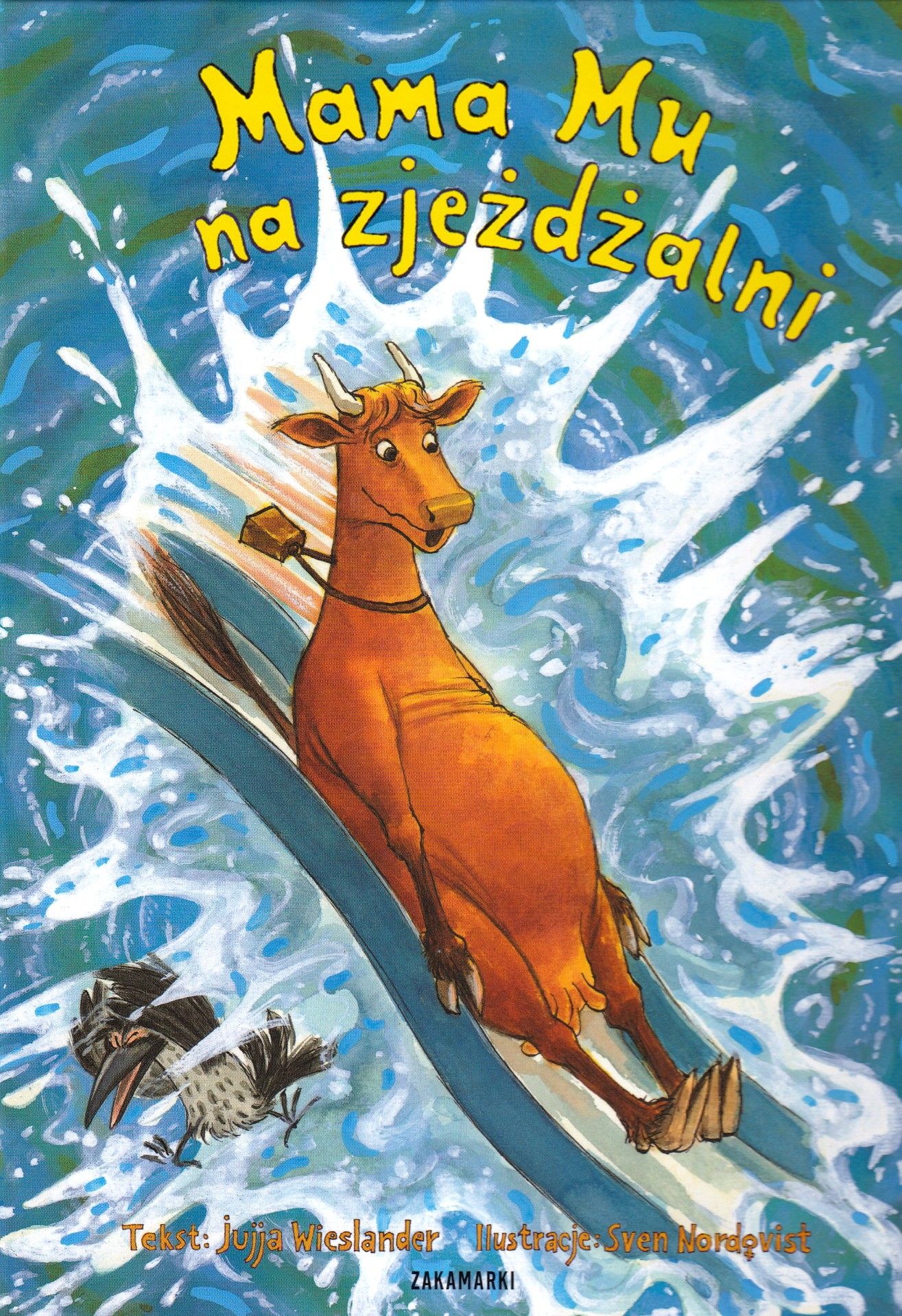 Mama Mu na zjeżdżalni